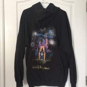 WDW castle zip hoodie